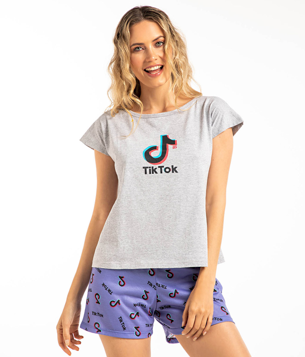 Pijama TIK TOK Plus size PV - Florcitas
