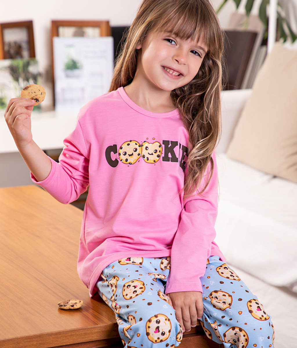 Pijama infantil COOKIE plus size FW - Bianca Secreta