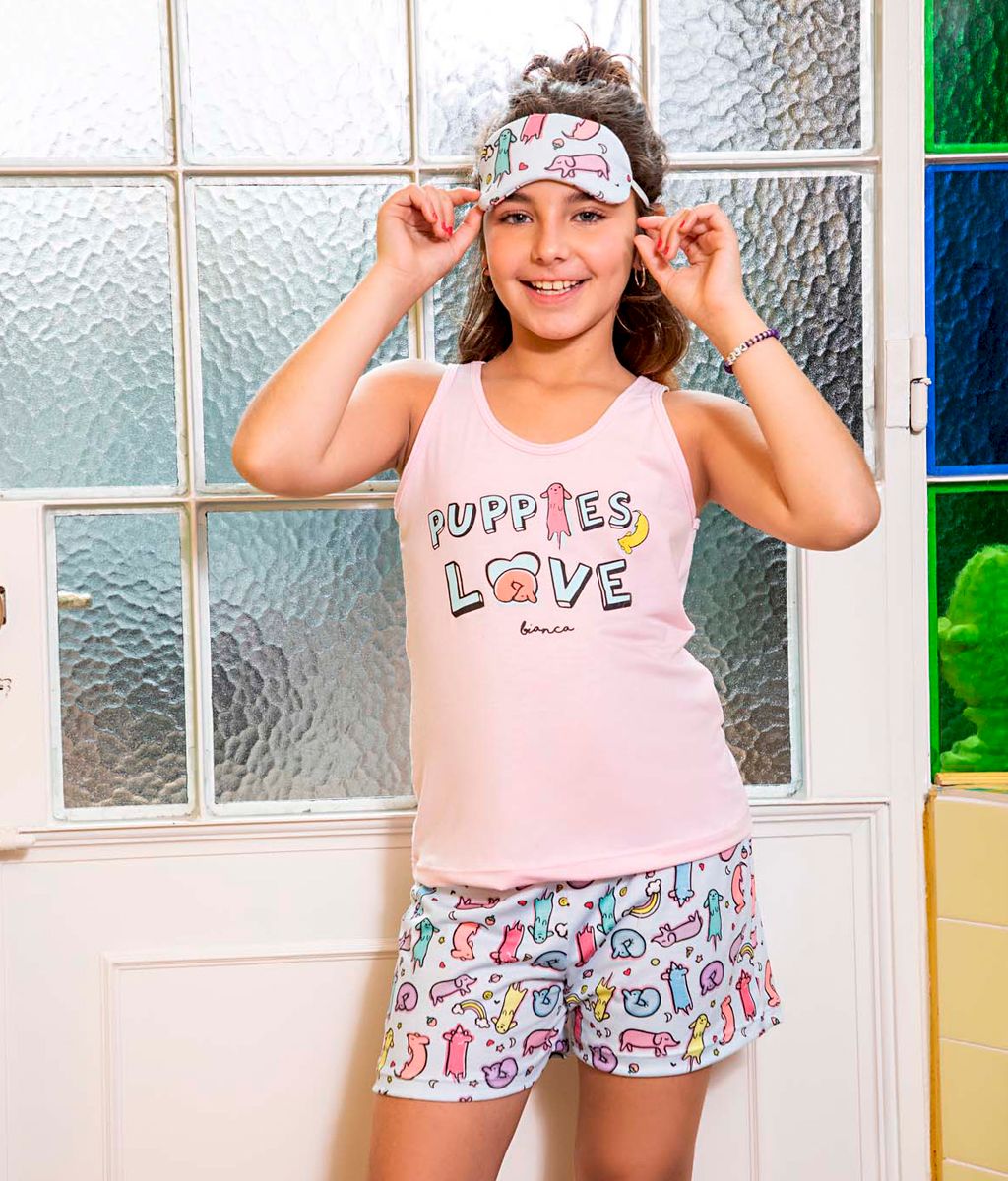 Pijama infantil TÍVOLI Plus size - Bianca Secreta