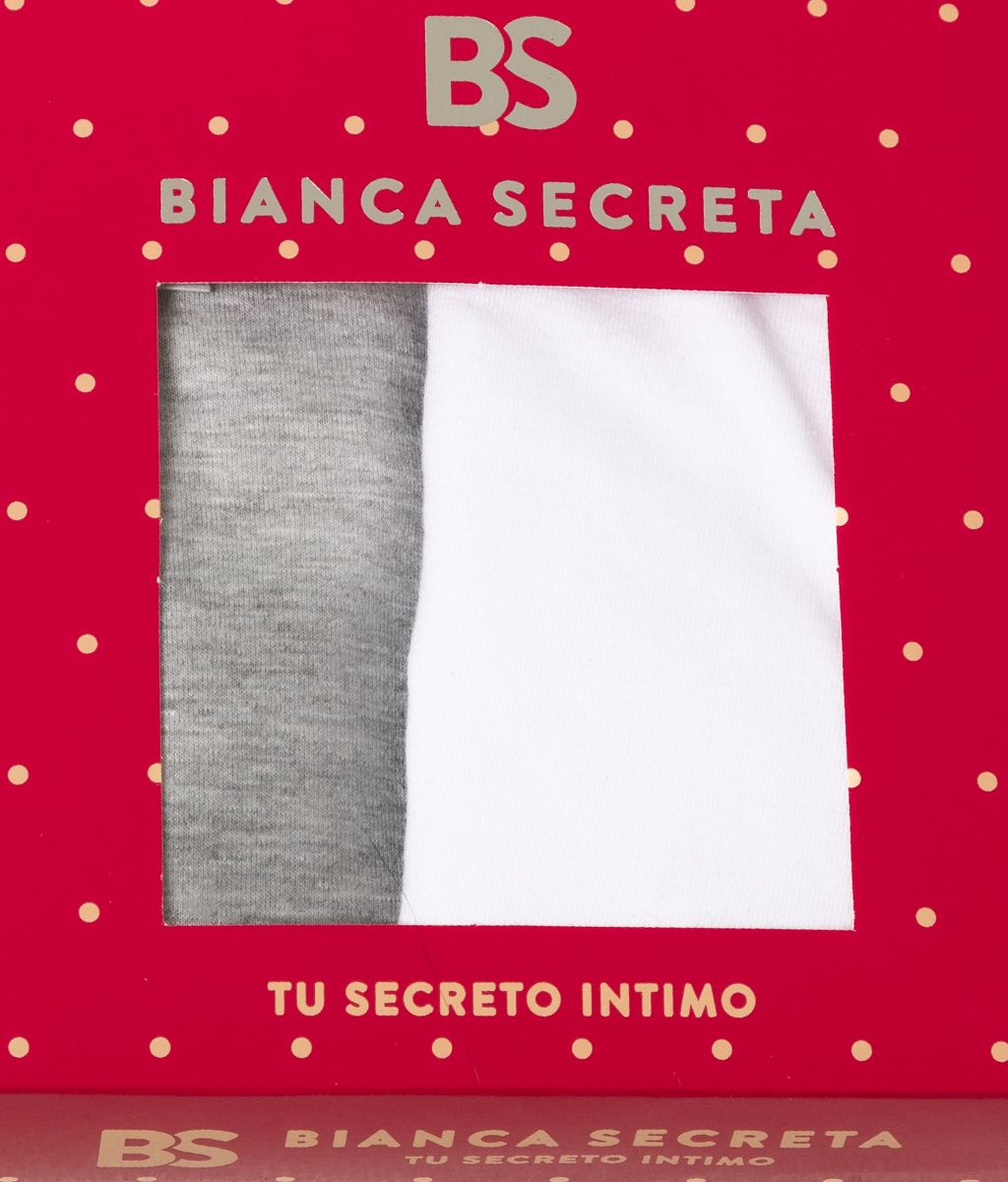 Pack x 2 Tiro Corto Algodón BASICS - Bianca Secreta