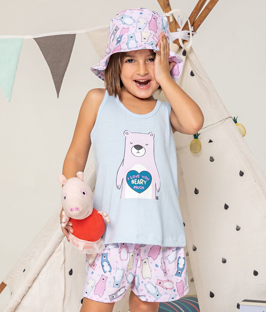 Pijama Infantil BEARS SS - Bianca Secreta