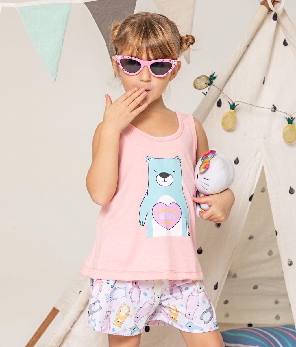 Pijama Infantil BEARS Plus Size SS - Bianca Secreta
