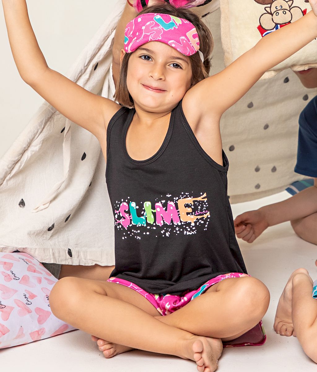 Pijama Infantil SLIME SS - Bianca Secreta