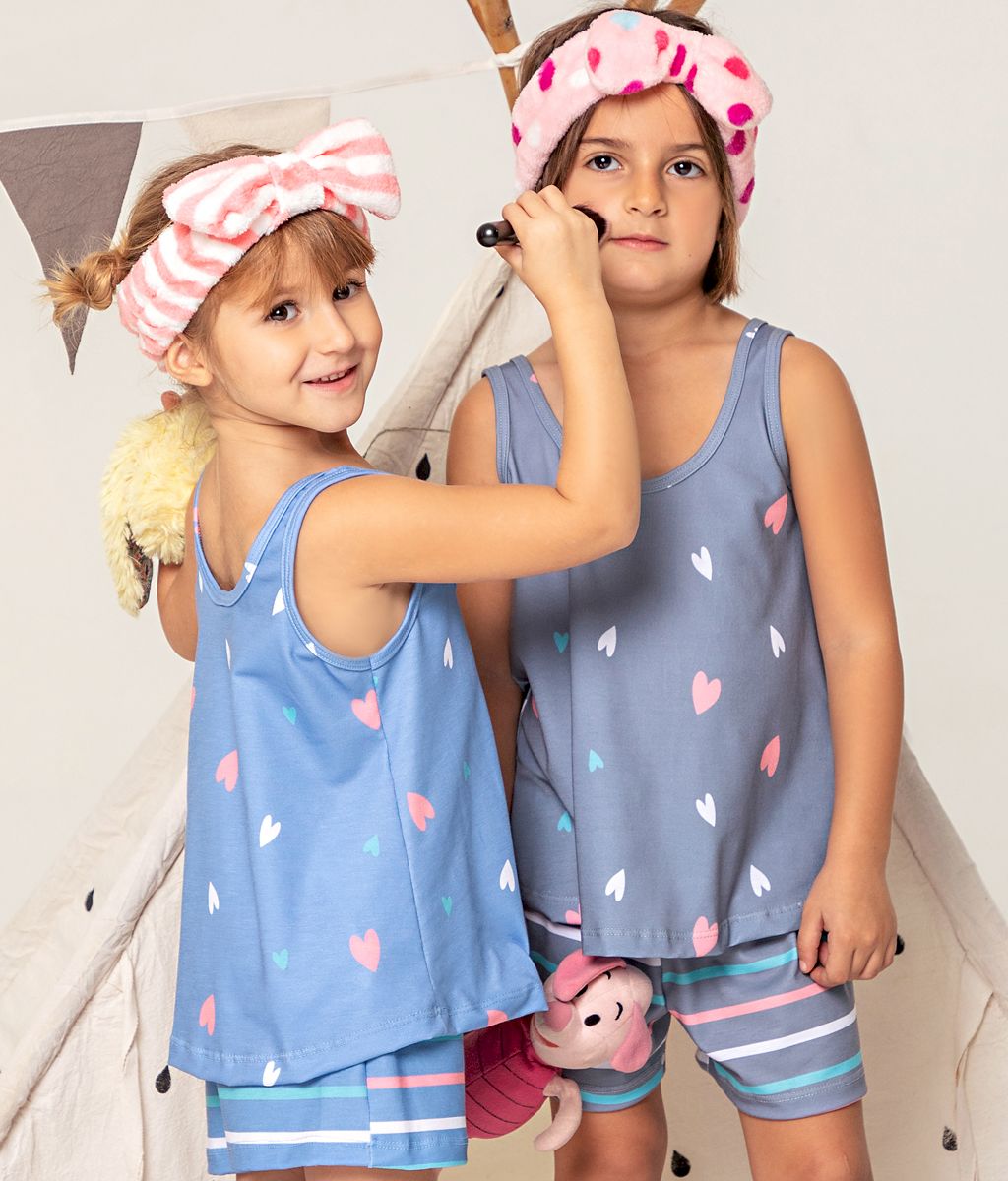 Pijama Infantil CUORE Plus Size SS - Bianca Secreta