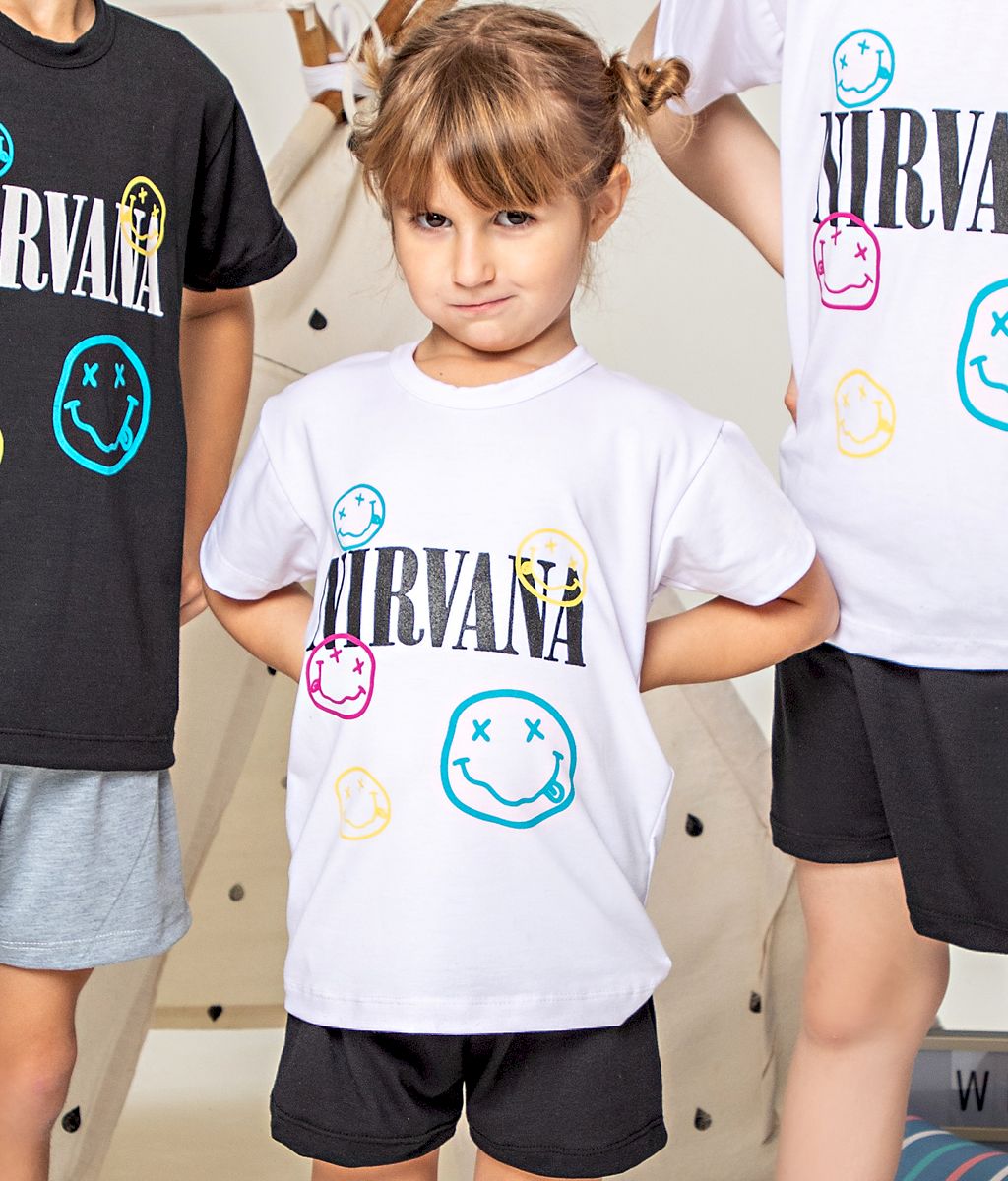 Pijama Infantil NIRVANA Plus Size SS - Bilbao