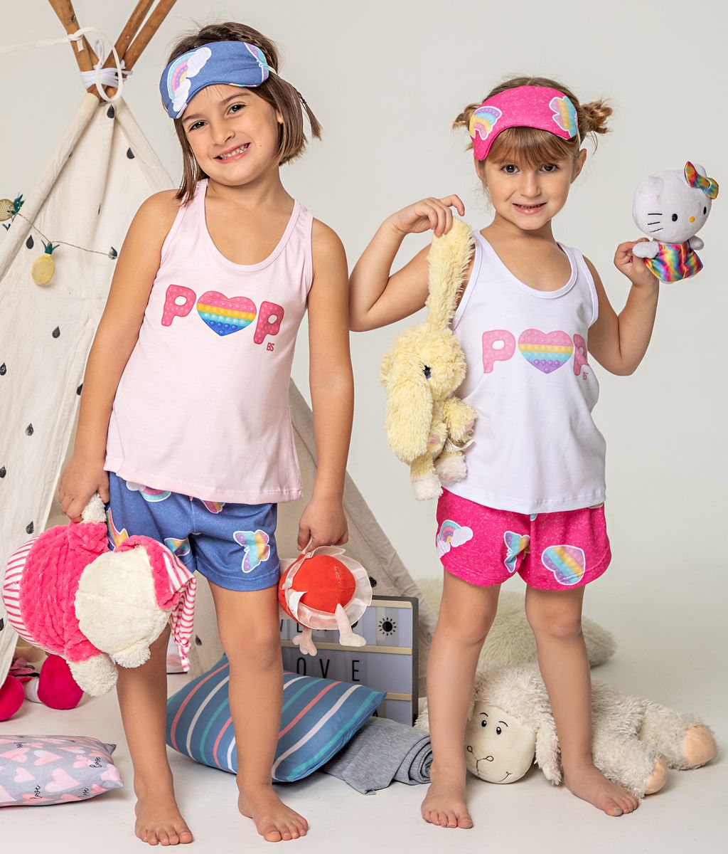 Pijama Infantil POP Plus Size SS - Bianca Secreta