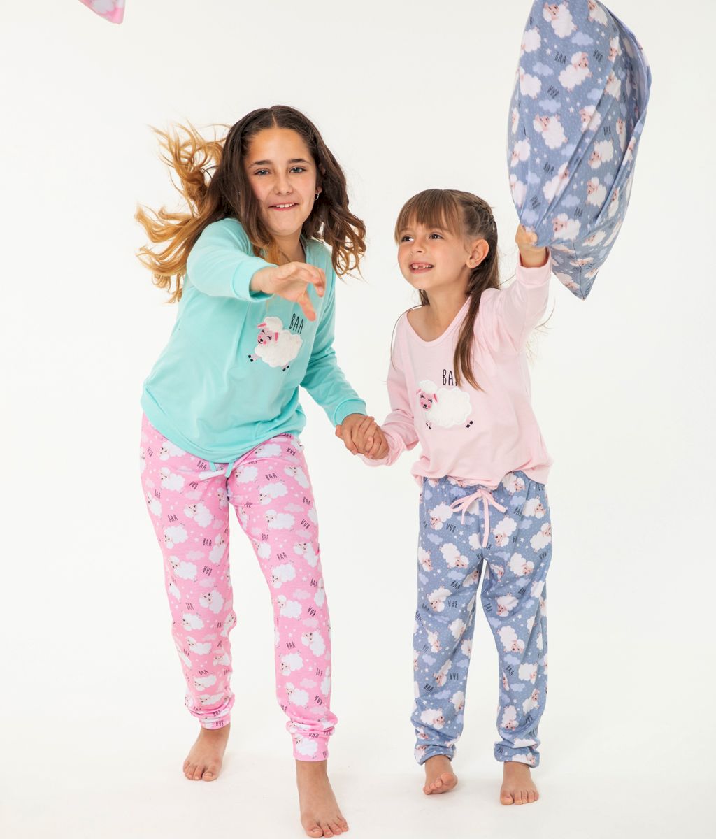 Pijama infantil SHEEP FW Plus Size - Bianca Secreta
