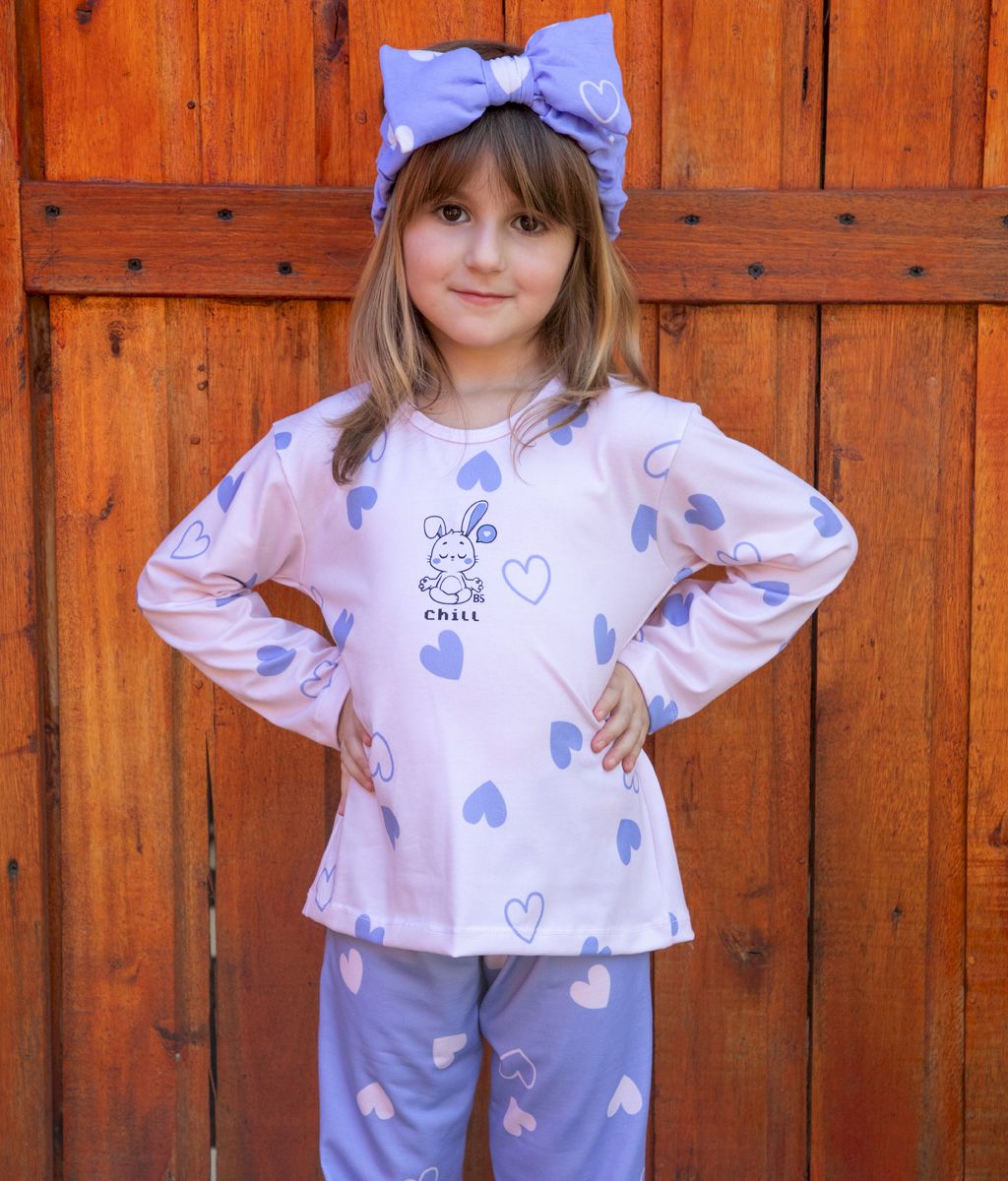 Pijama Infantil CUORE AW - Bianca Secreta